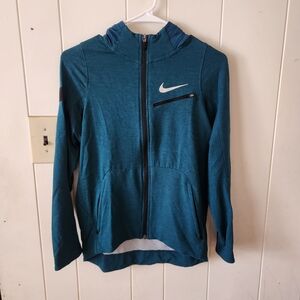 Boys' Nike Teal Full-Zip Kevin Durant Hoodie Size L